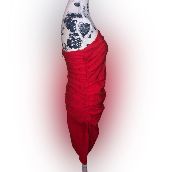 NWT Anthropologie Strapless Red Mini Dress – Size Medium - Picture 3 of 6